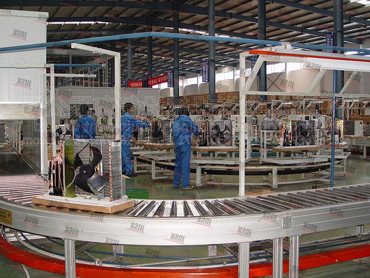 Air conditioning assembly line